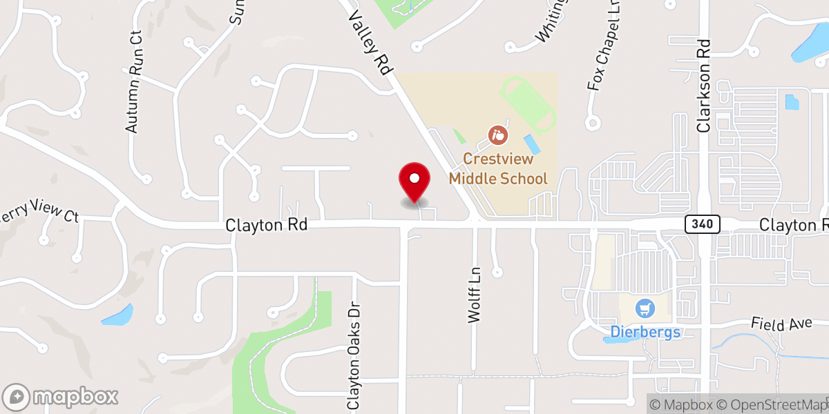 Map showing location of Lifegate Baptist Church