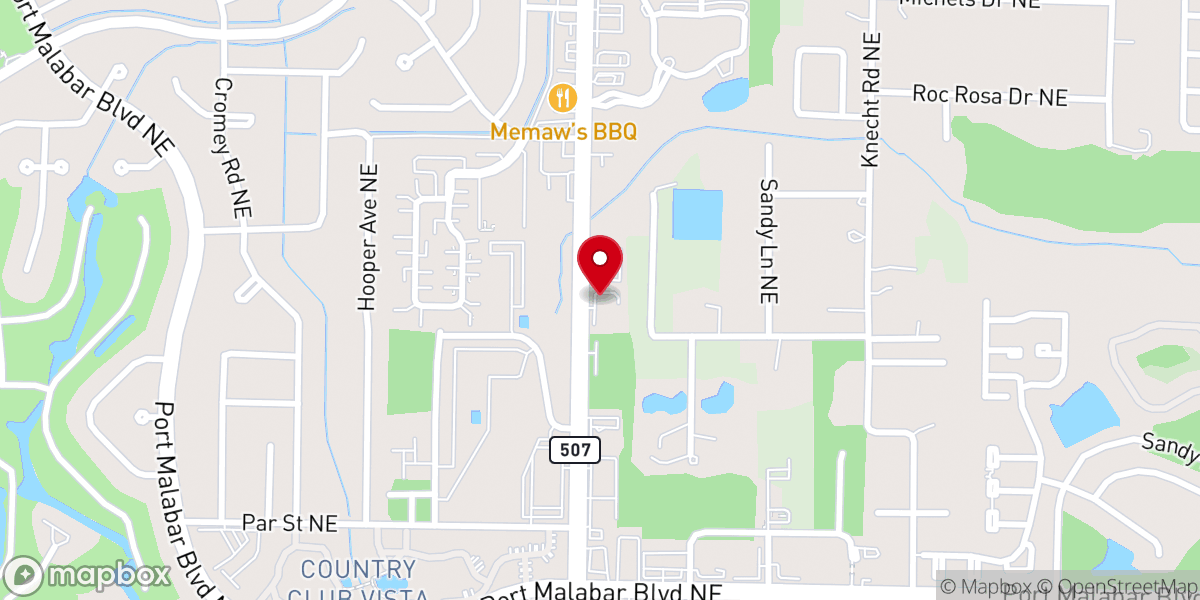 Map showing location of Consuming Fire Ministries Church