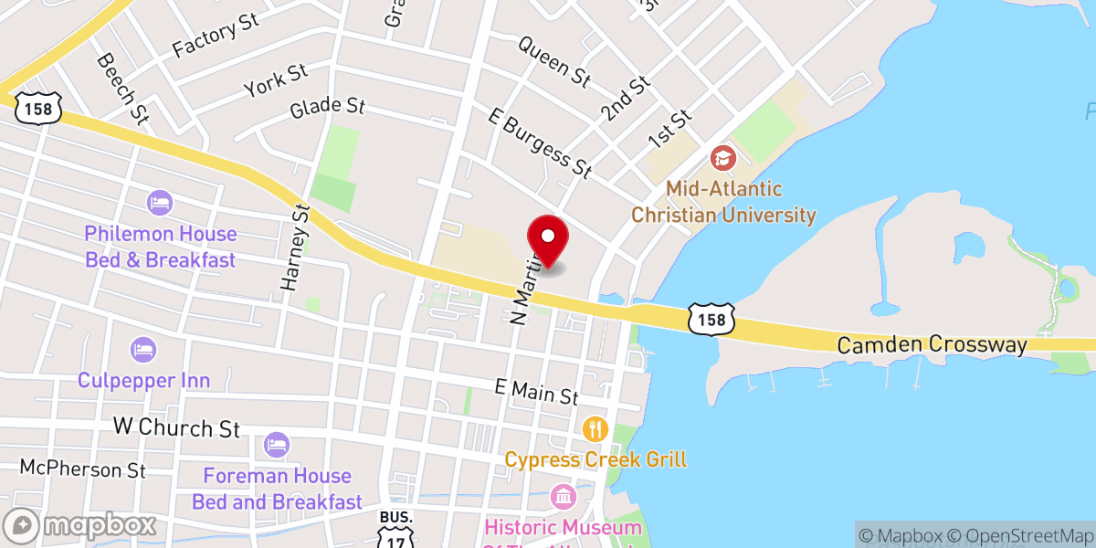 Map showing location of New Life Family Center