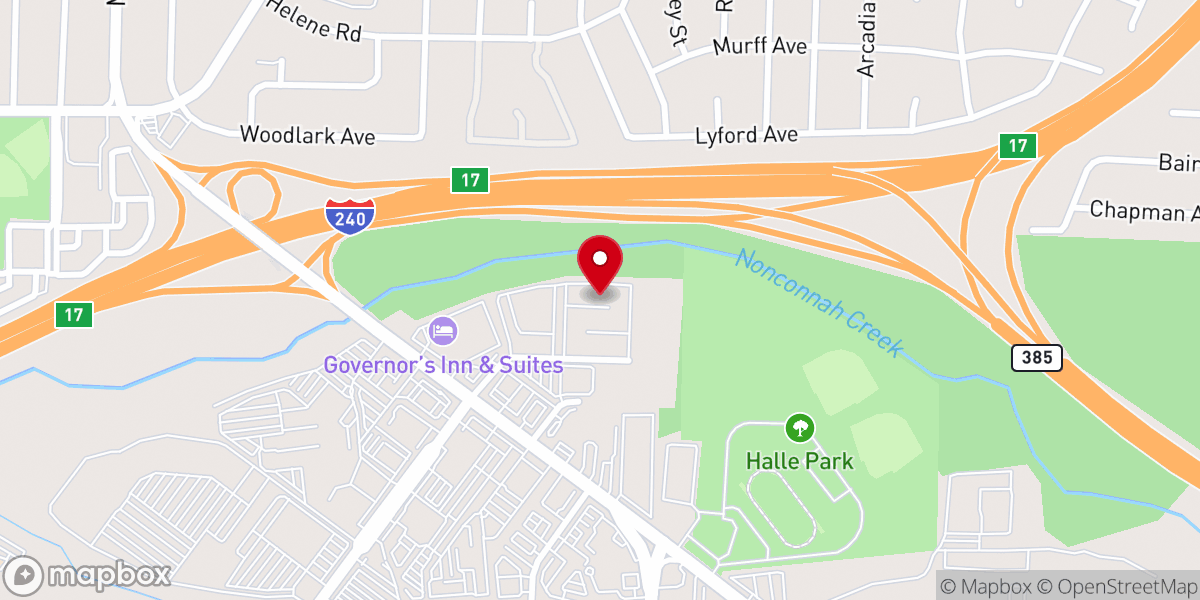 Map showing location of The Church of Pentecost USA Inc. PIWC Memphis