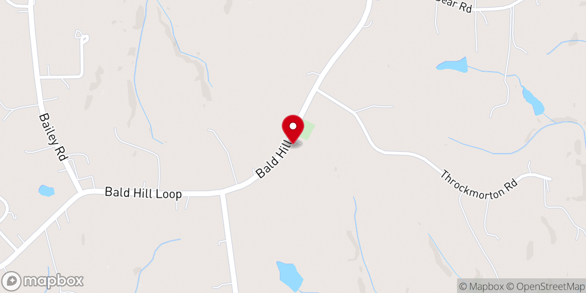 Map showing location of Comer's Chapel Church