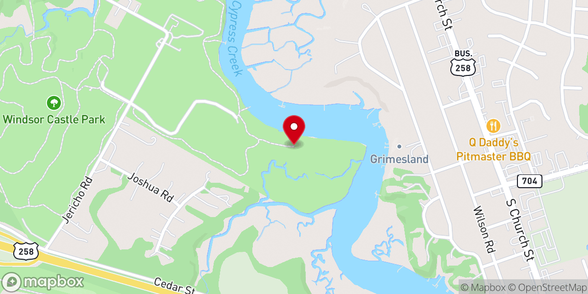 Map showing location of Eagle Nest Observation Platform