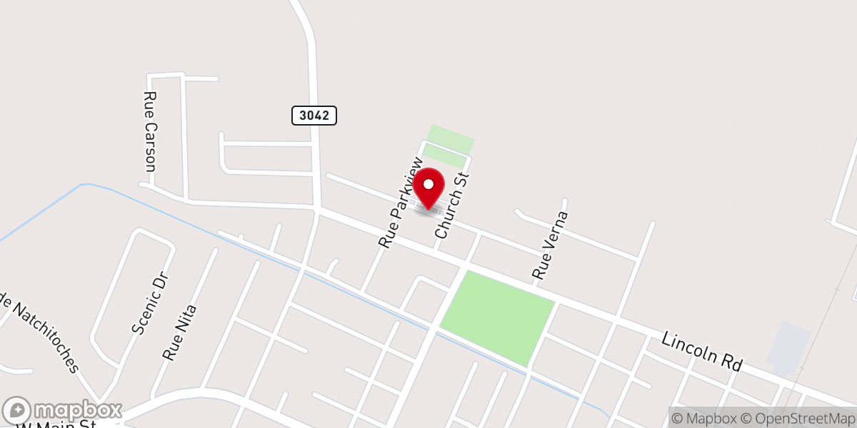 Map showing location of Our Lady Queen of All Saints Catholic Church
