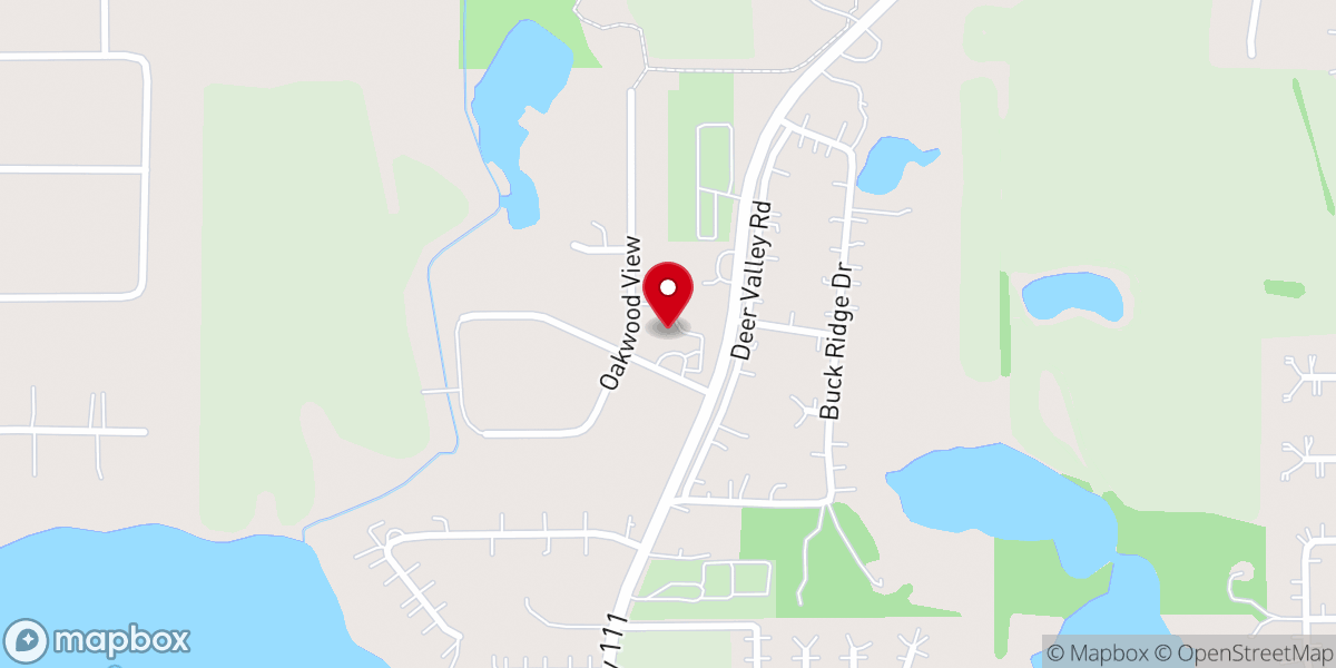 Map showing location of Hope Evangelical Lutheran Church