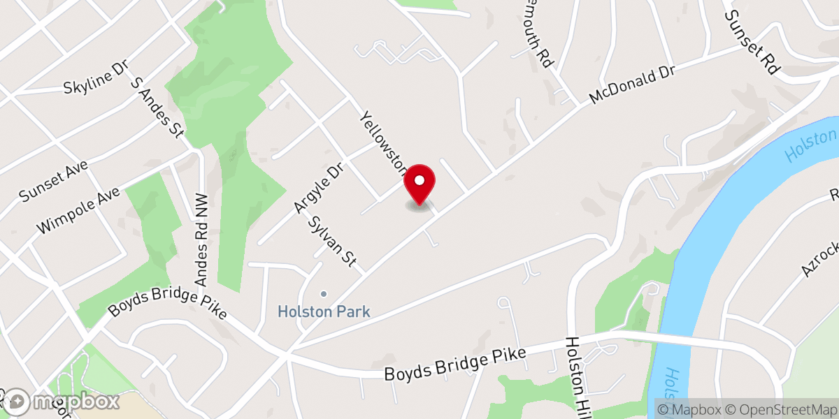Map showing location of McDonald Drive Church of Christ