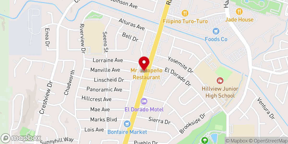 Map showing location of Crossroads Christian Center assembly of God - Contra Costa