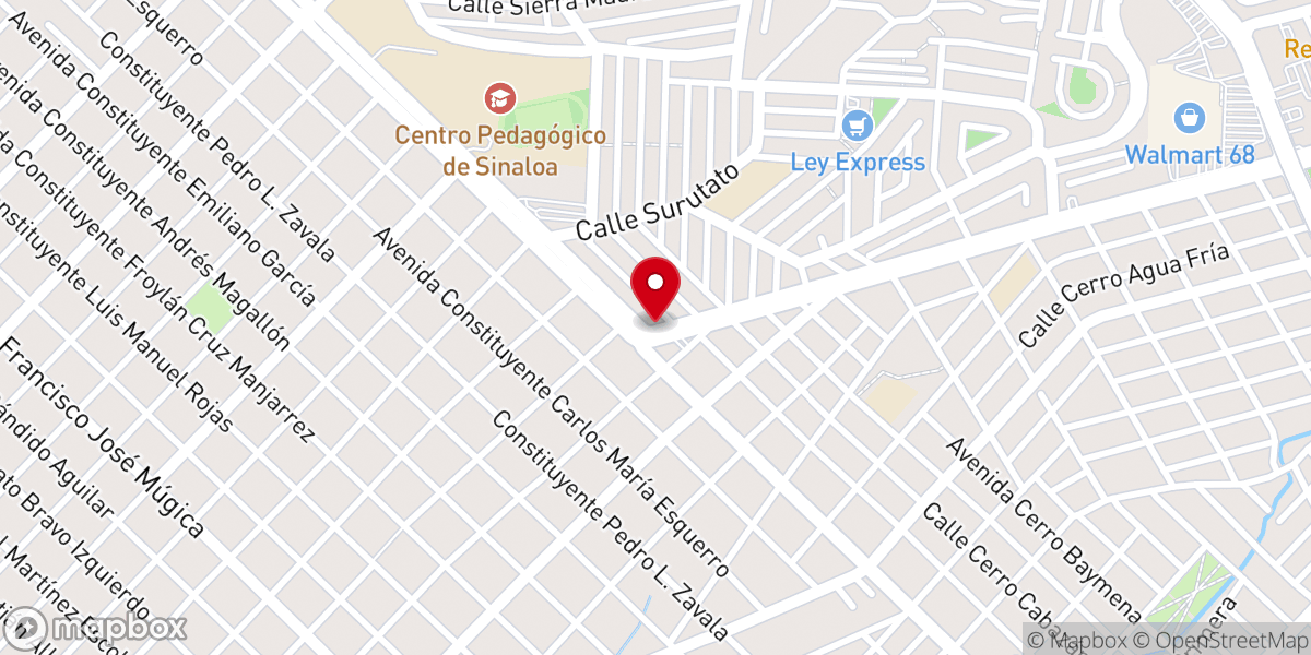 Map showing location of Calvary Culiacan Sur