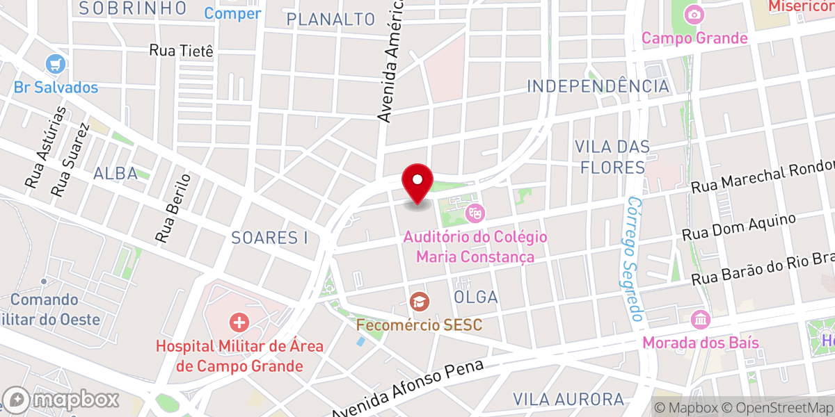 Map showing location of Igreja Batista Centenário do Povo