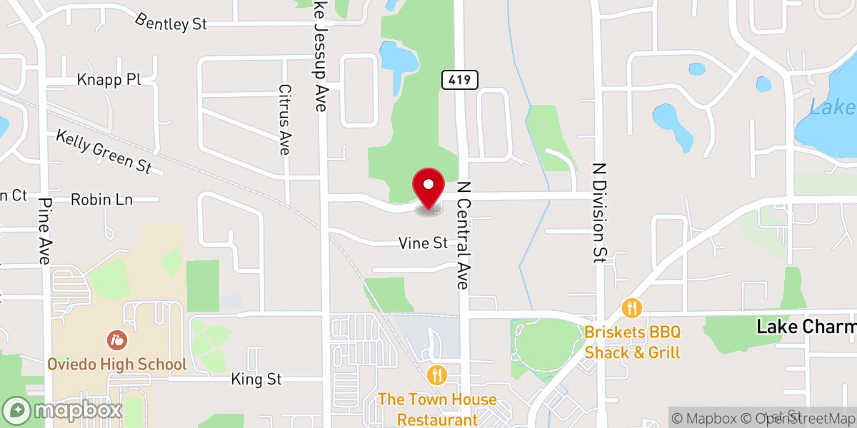Map showing location of Core Faith Church