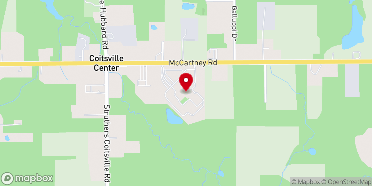 Map showing location of Victory Church Ohio