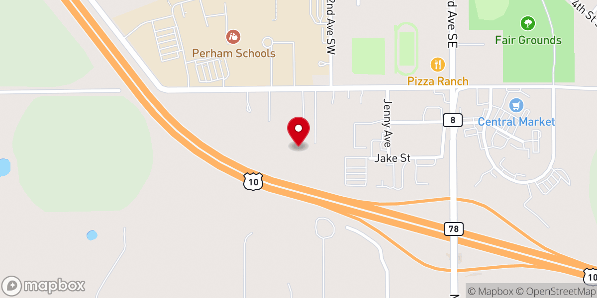 Map showing location of New Creation Lutheran Church