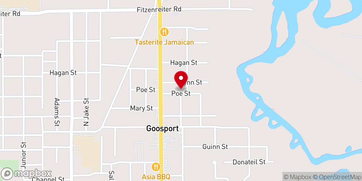 Map showing location of Messiah Missionary Baptist Church