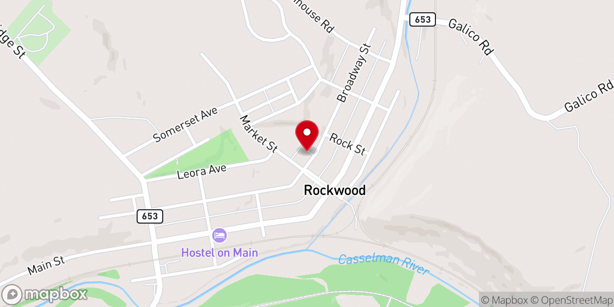 Map showing location of St Luke's Lutheran Church
