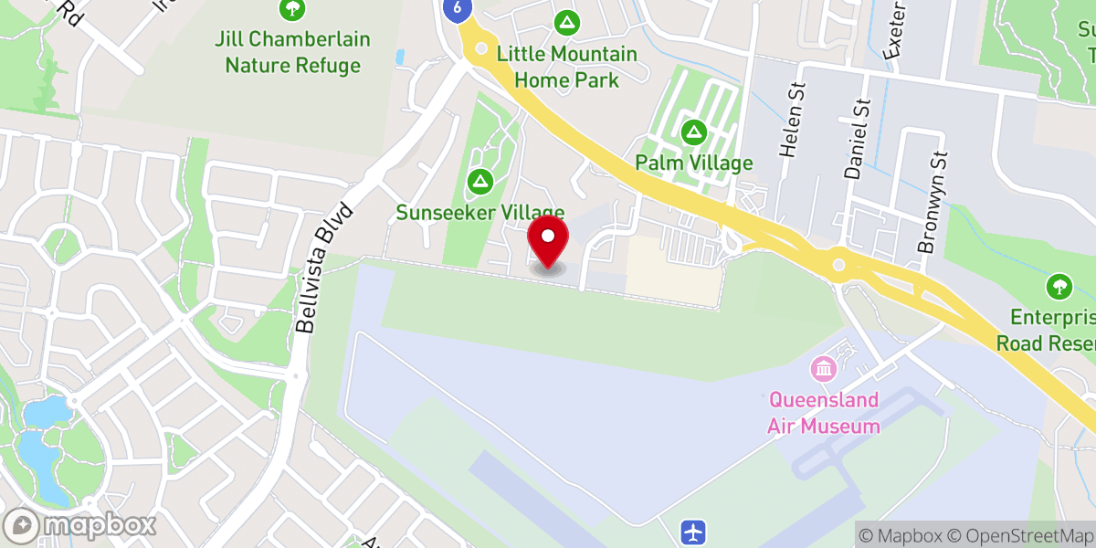Map showing location of New Life Baptist Church