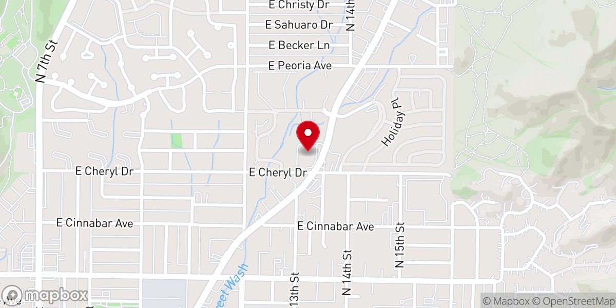 Map showing location of North Mountain Baptist Church