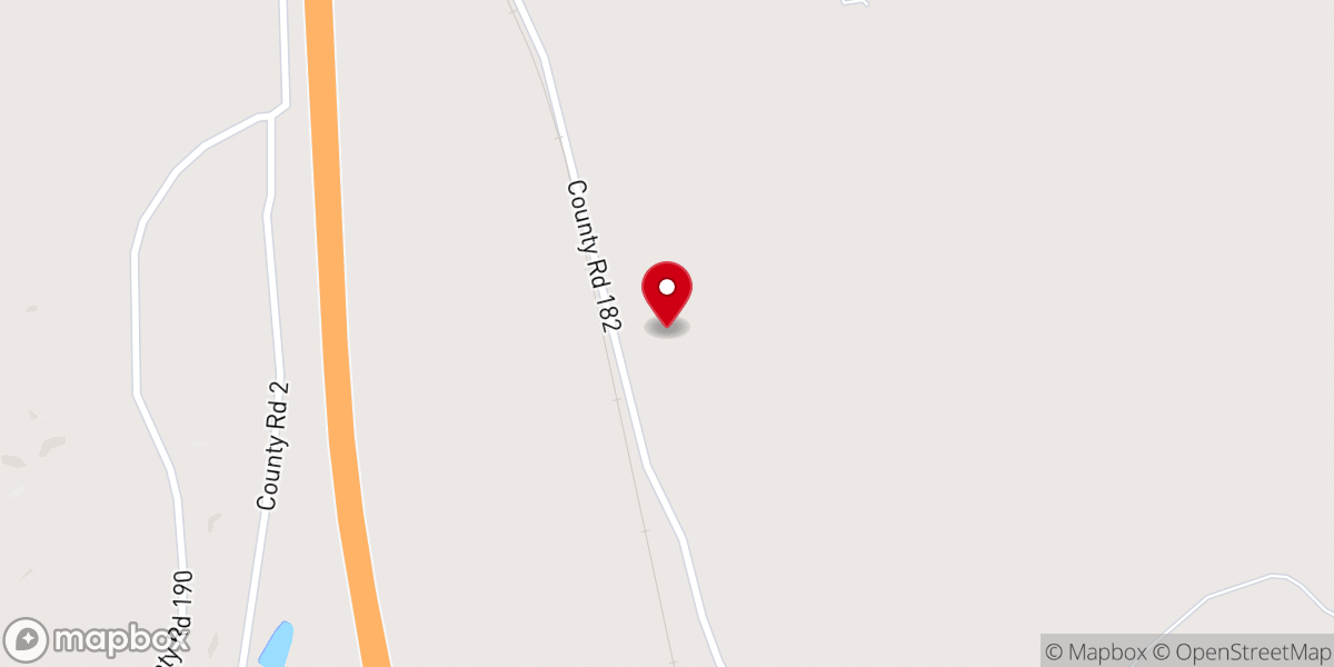 Map showing location of New Garner Church