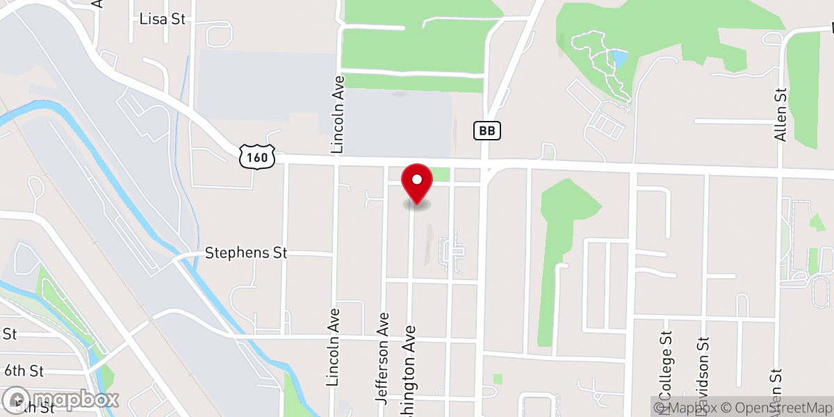 Map showing location of Church of Christ