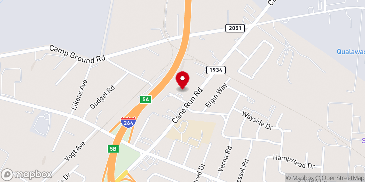 Map showing location of New Birth Church