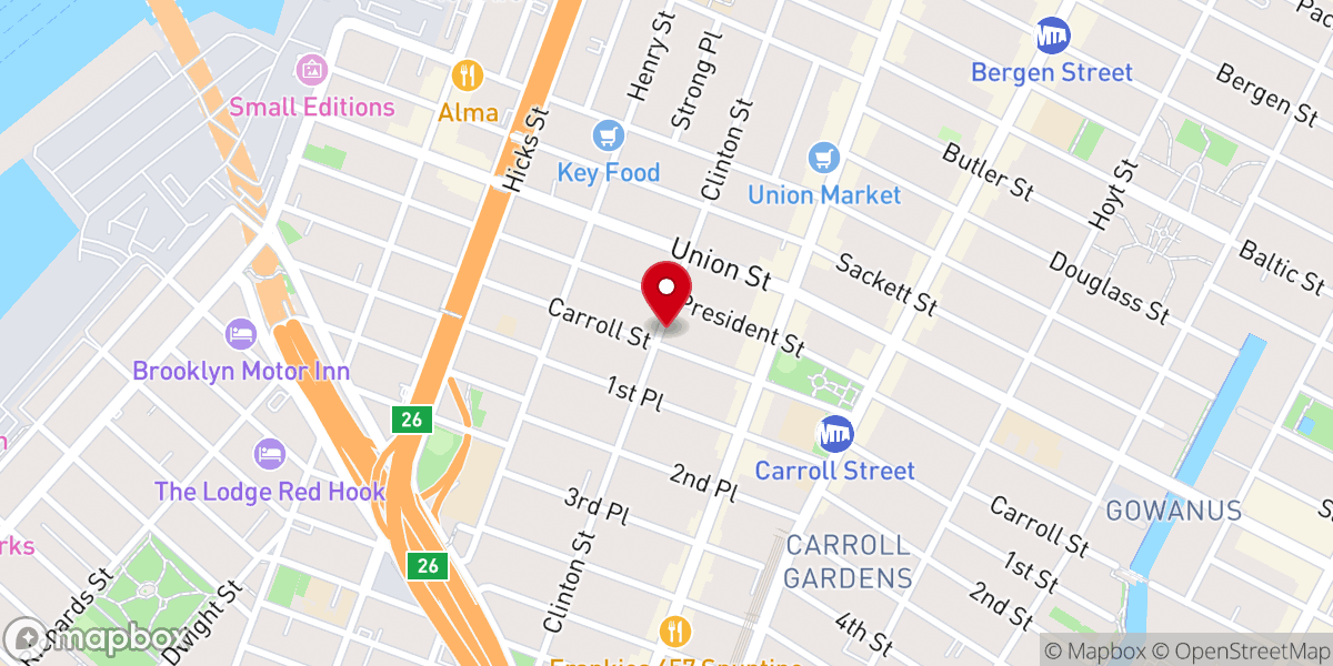 Map showing location of Saint Paul Episcopal Church