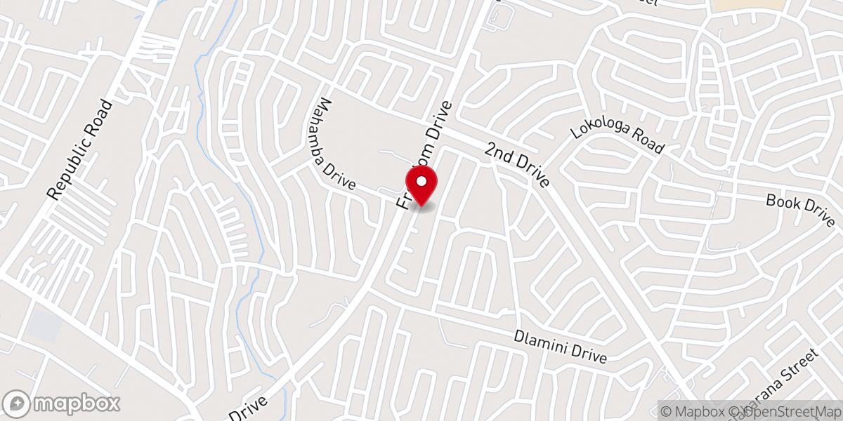 Map showing location of Free Methodist Church Of Southern Africa