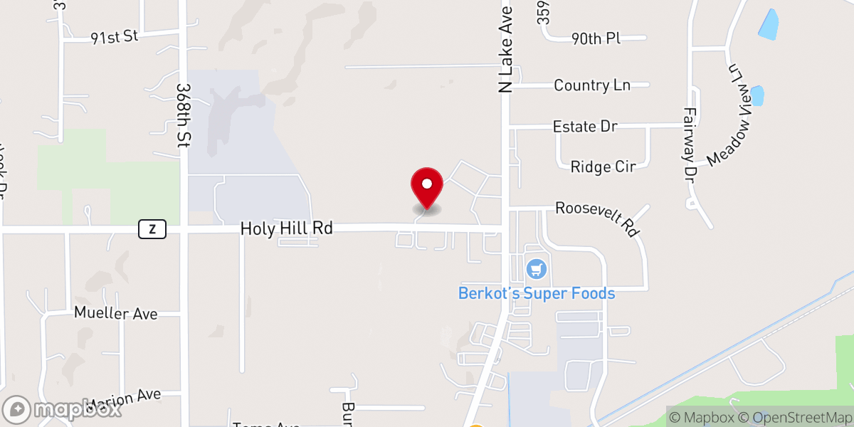 Map showing location of Twin Lakes Food Pantry Inc