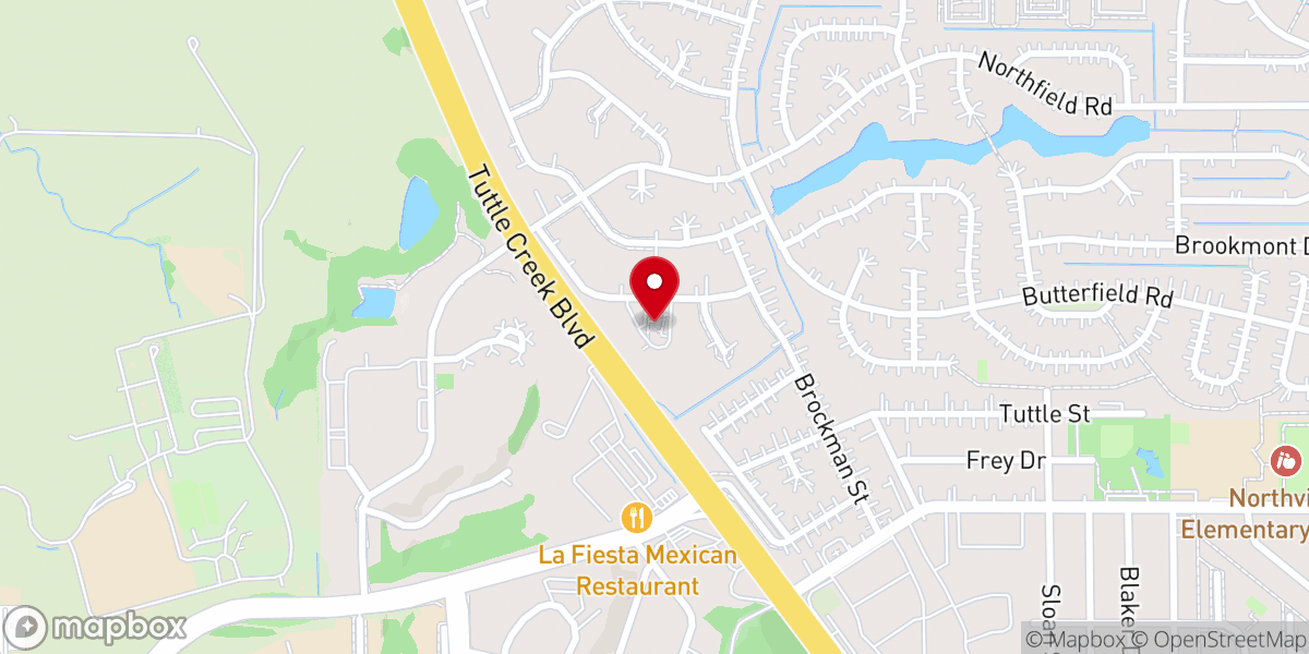 Map showing location of Blue Valley Memorial United Methodist Church