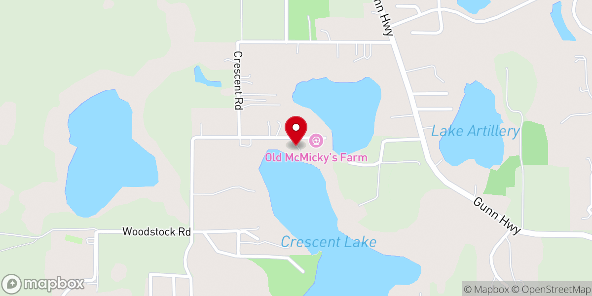 Map showing location of The Barn at Crescent Lake