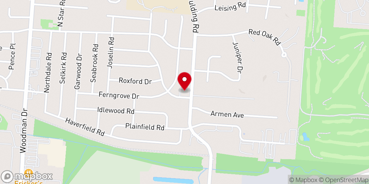 Map showing location of Eastmont Freewill Baptist Church