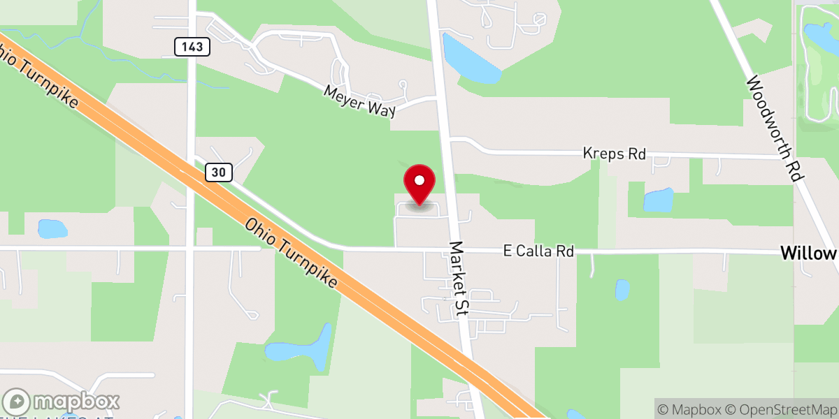 Map showing location of Quality Inn & Suites North Lima - Boardman