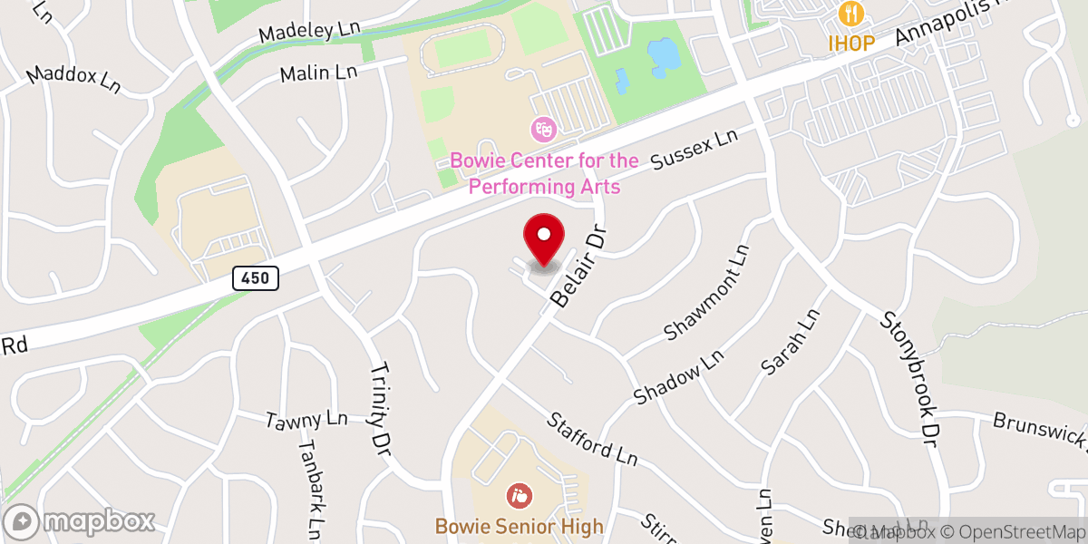 Map showing location of Christian Community Presbyterian Church