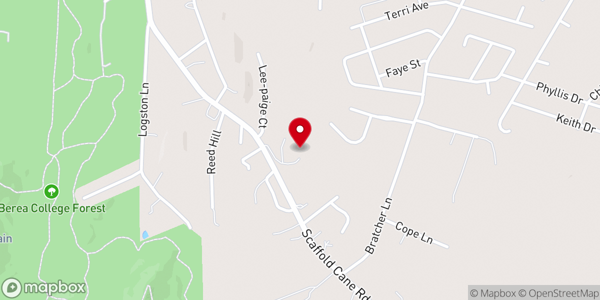 Map showing location of Bethel Baptist Church Family Life Center