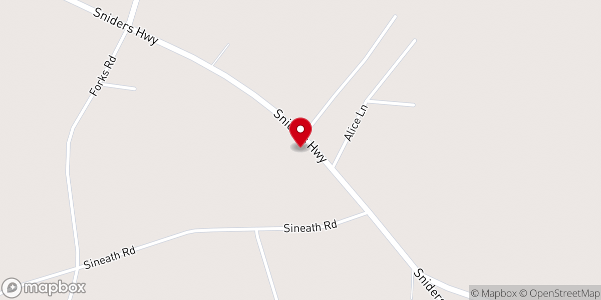 Map showing location of Deep Creek Missionary Baptist Church