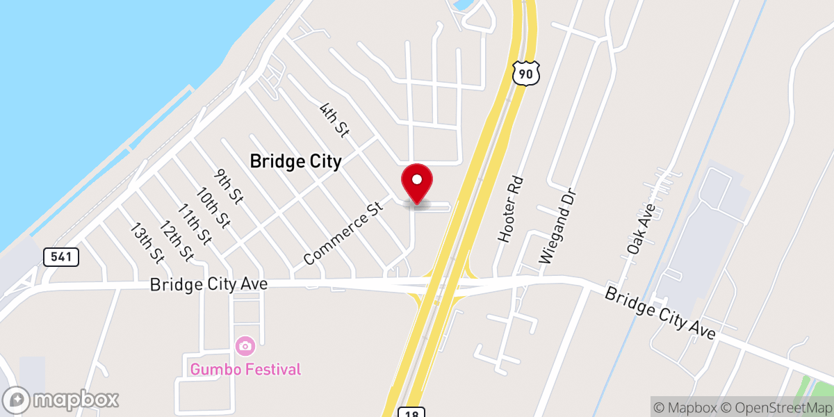 Map showing location of Moses Baptist Church