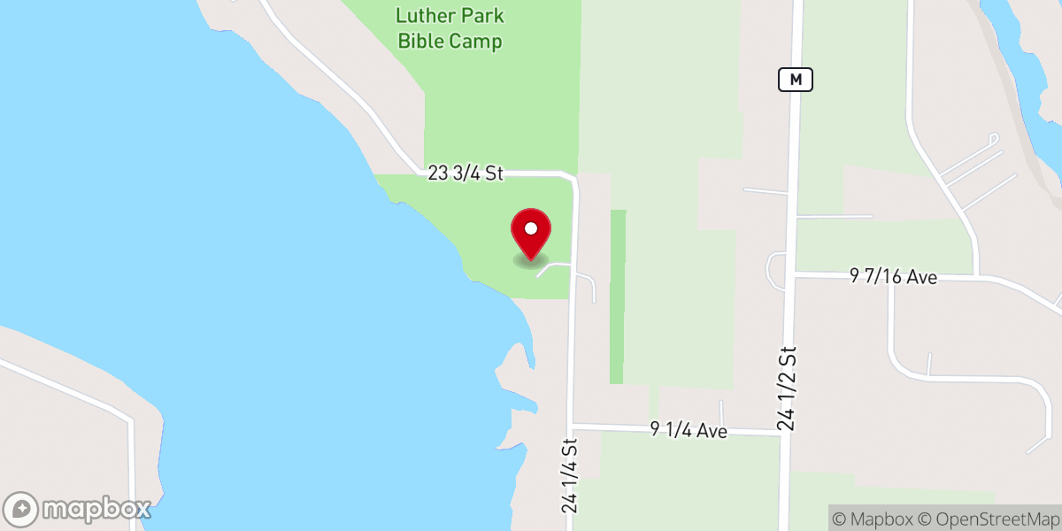 Map showing location of Northwest Synod of Wisconsin