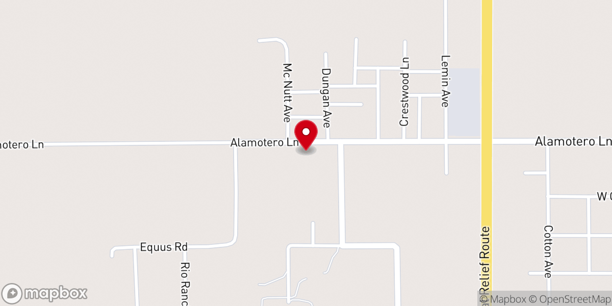 Map showing location of Cornerstone Chapel