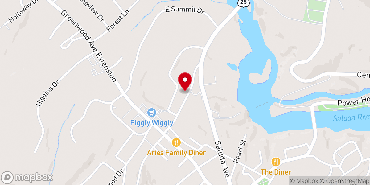 Map showing location of Living Expression Church