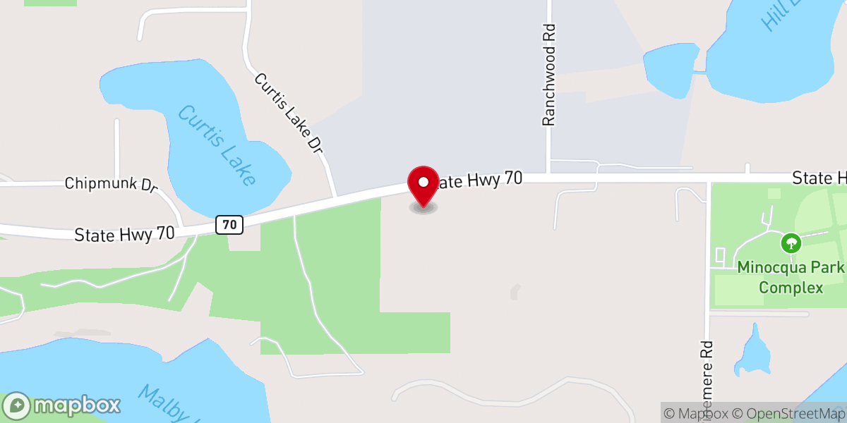 Map showing location of Rock of Ages Lutheran Church - LCMS