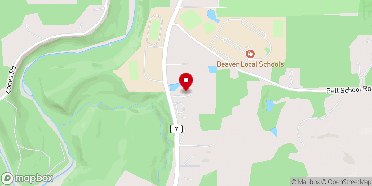 Map showing location of Hope Christian Fellowship