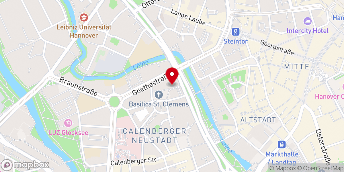 Map showing location of Katholische Hochschulgemeinde Hannover (KHG)