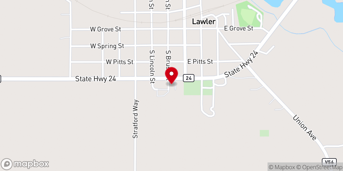 Map showing location of Light of Christ Faith Frmtn