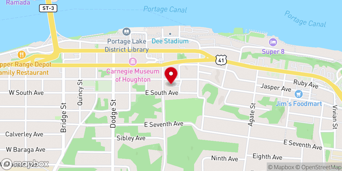 Map showing location of Saint Ignatius Loyala Church