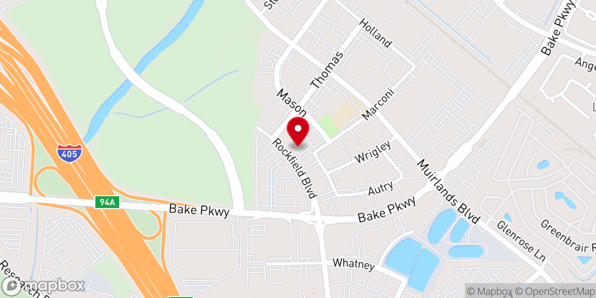 Map showing location of Bread of Life Great Park Church