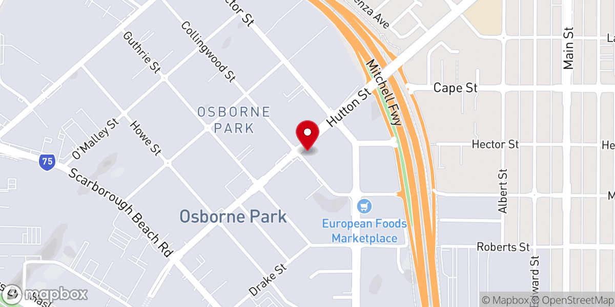 Map showing location of Oceans Church