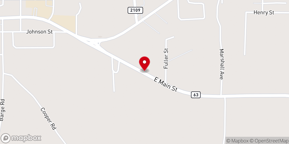 Map showing location of Zavalla Area Ministries