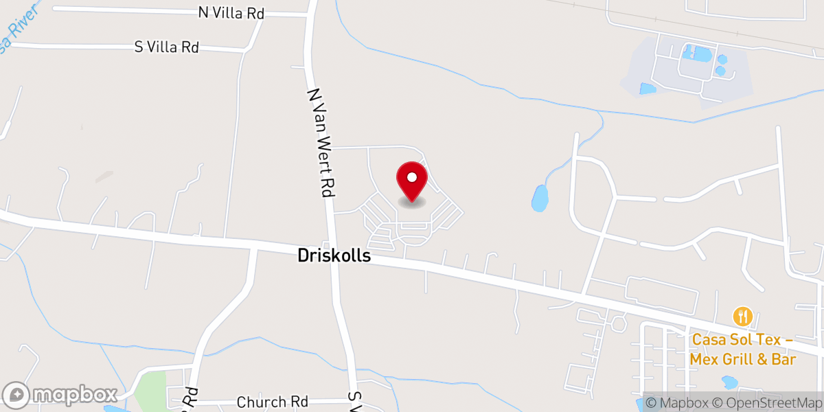 Map showing location of First Baptist Church Villa Rica