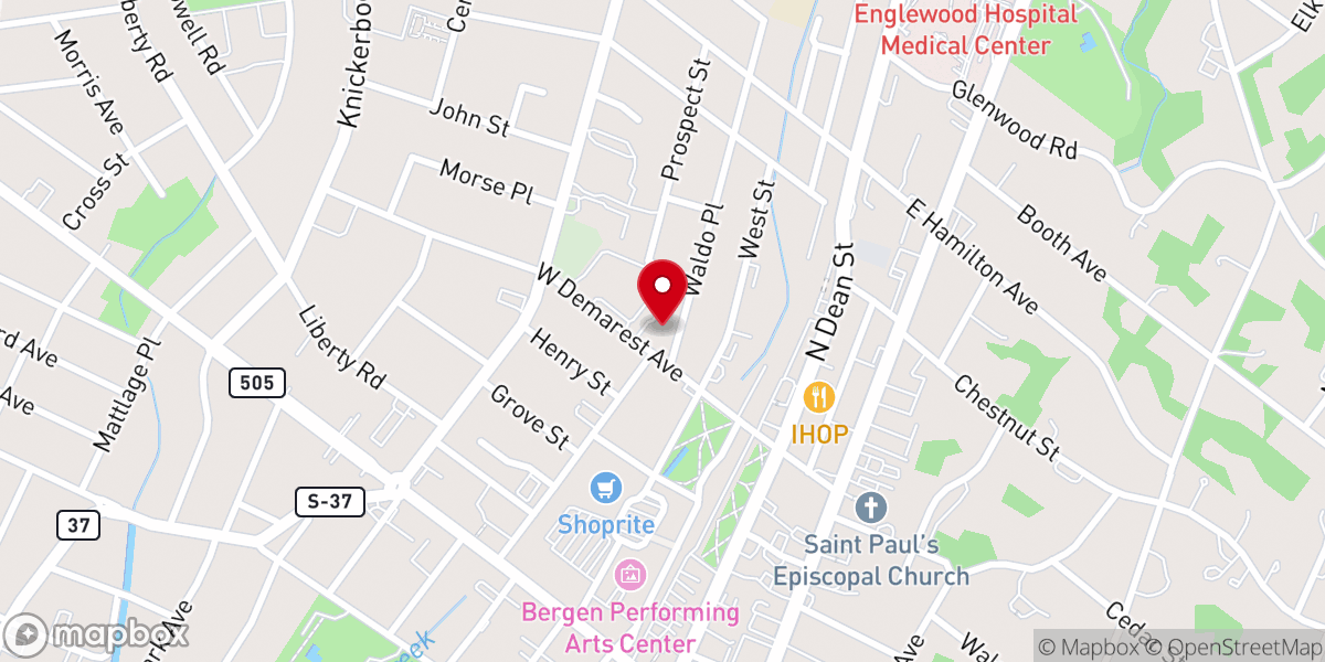 Map showing location of Office Of Concern Food Pantry At St. Cecilia's