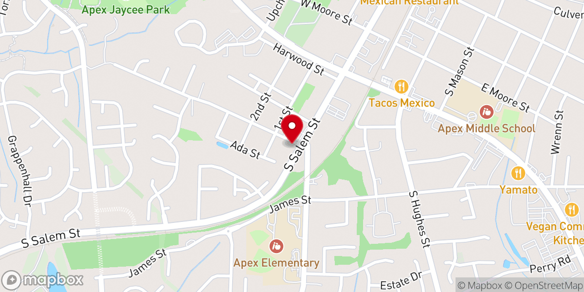 Map showing location of St Mary's AME Church