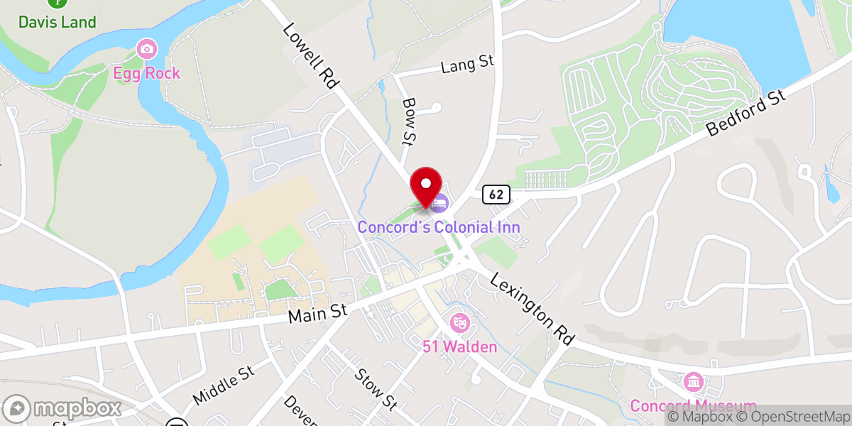Map showing location of First Church Of Christ, Scientist, Concord