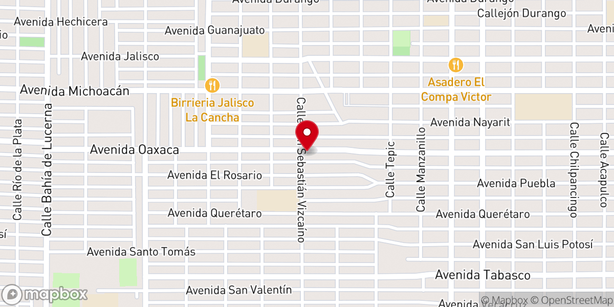 Map showing location of Iglesia El Señor de la Clemencia