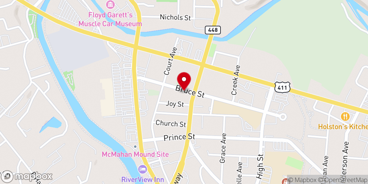 Map showing location of Fathers House Worship Center Inc